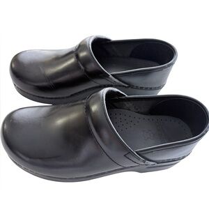 Dansko Professional Nursing Medical Black Leather Slip-On Work Shoe Loafers SZ 6